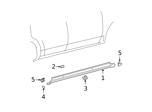 Exterior Trim - Pillars for 2007 Ford Five Hundred #0