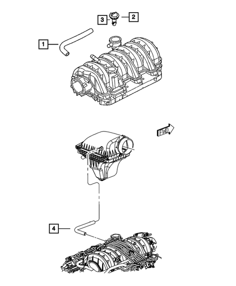 Crankcase Ventilation for 2011 Chrysler 300 #0