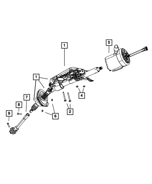 Steering Column and Intermediate Shaft for 2020 Dodge Challenger #0