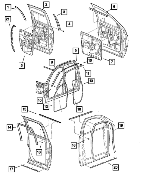 Weatherstrips and Seals for 2007 Dodge Ram 3500 #0