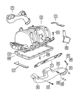 6034806 - Engine 3.9L Six Cylinder: Hex Head Screw And Washer for Dodge: Dakota, Durango, Ram 1500, Ram 2500, Ram 3500 Image