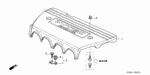 17123RAAA00 - Engine: STAY ASSY. A, ENGINE COVER for Acura Image