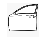 6700153160 - Body: Door Shell for Lexus: IS300, IS350, IS500 Image