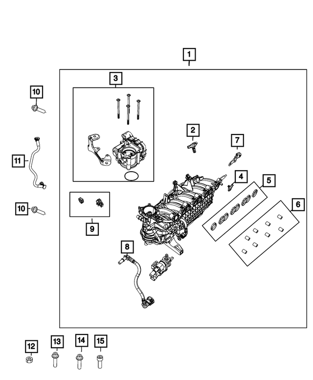 68565245AA - Engine: Intake Manifold for Mopar Image image