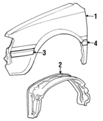 MB408915 - Body: Fender for Dodge: Colt Image