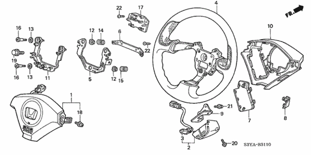 Steering Wheel (SRS) for 2005 Honda Insight #0