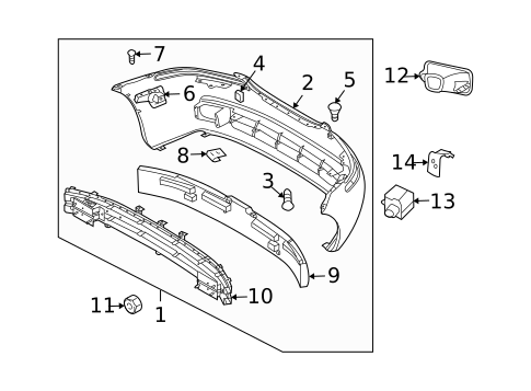 Bumper & Components - Front for 2006 Chevrolet Aveo #0