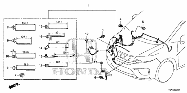 Wire Harness (1) for 2016 Honda Fit #0