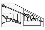 2003-2007 Honda Accord - Drive Shaft Assembly L