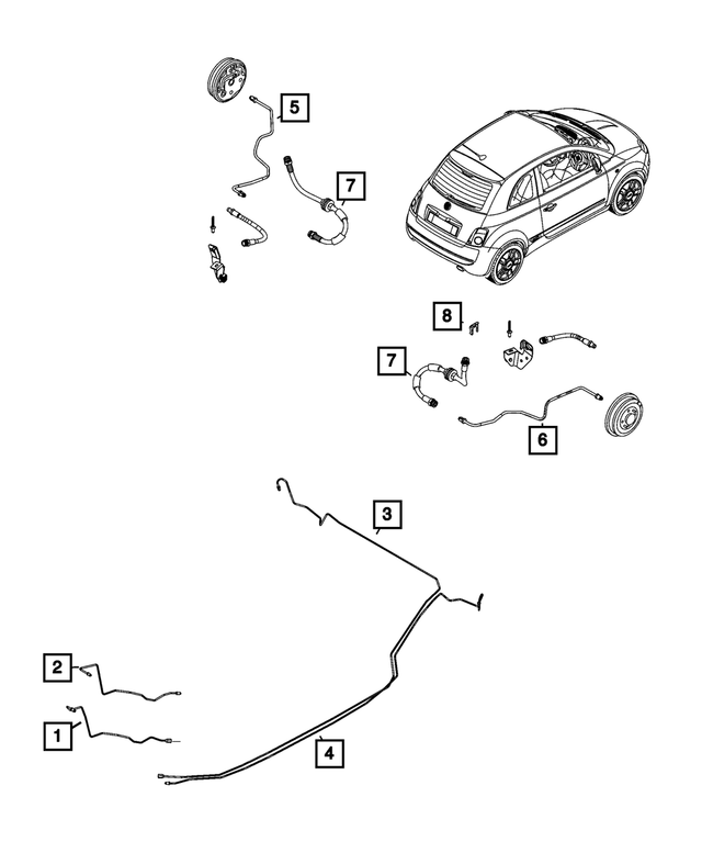 68656480AA - : Brake Tube for Mopar Image