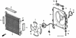 90078PR3000 - Body/Air Conditioning: SCREW, PAN (4X8) for Honda Image