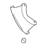 1K1612163B - Body: Heat Shield for Volkswagen: Jetta Image