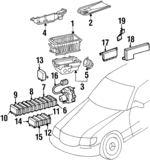 1408210514 - : Control Module Bracket for Mercedes-Benz Image