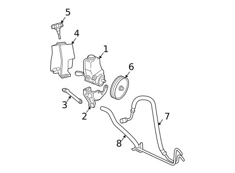 Pump & Hoses for 1999 Chevrolet Cavalier #0