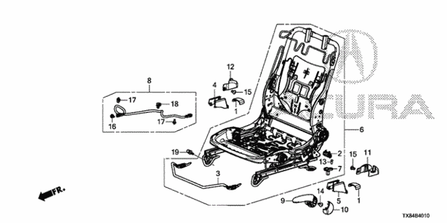 Front Seat Components (L.) for 2013 Acura ILX #0