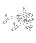 5098424AB - : Air Cleaner Element for Chrysler: Crossfire Image