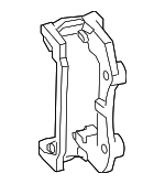 5137687AD - Brakes: Disc Brake Caliper Bracket for Chrysler: 300 | Dodge: Challenger, Charger, Magnum Image