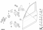 41003422370 - : Door Hinge, Top Right for BMW Image