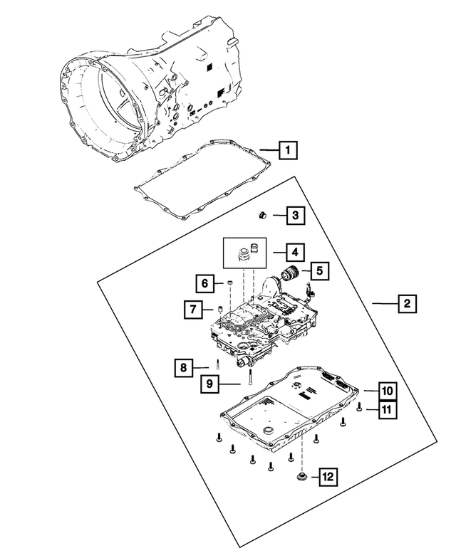 « R8227332AB – 8HP70; 8-Speed; Automatic Transmission : Transmission Bloc Hydraulique Et UnitÉ De Commande, Refabriqué pour Mopar Image »