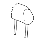 8N7881903 - Body: Headrest Pad for Audi: TT, TT Quattro Image