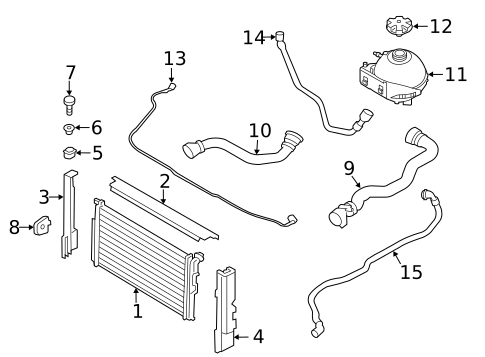 Radiator & Components for 2014 BMW 328d xDrive #0