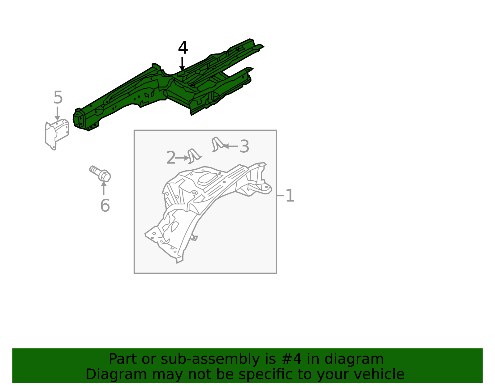 2011-2013 Hyundai Equus Lower Rail 64601-3N000 | QuirkParts