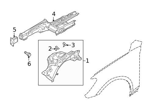 Structural Components & Rails for 2015 Hyundai Equus #0