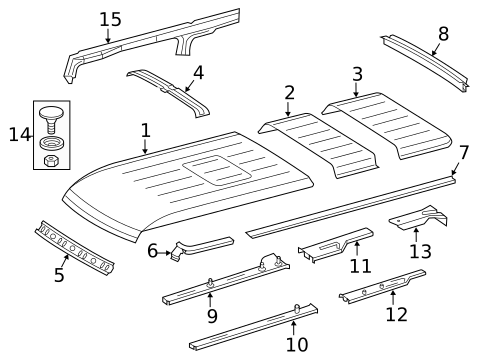Roof & Components for 2003 Dodge Sprinter 2500 #0
