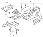 92086AA340EM - Body: Console for Subaru Image