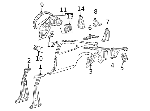 Inner Structure for 2005 Scion tC #0