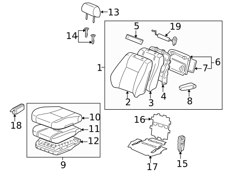 Front Seat Components for 2002 Toyota Land Cruiser #0