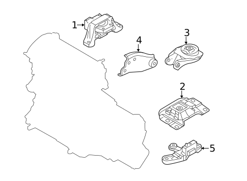 Engine & Trans Mounting for 2012 Mazda 3 #2
