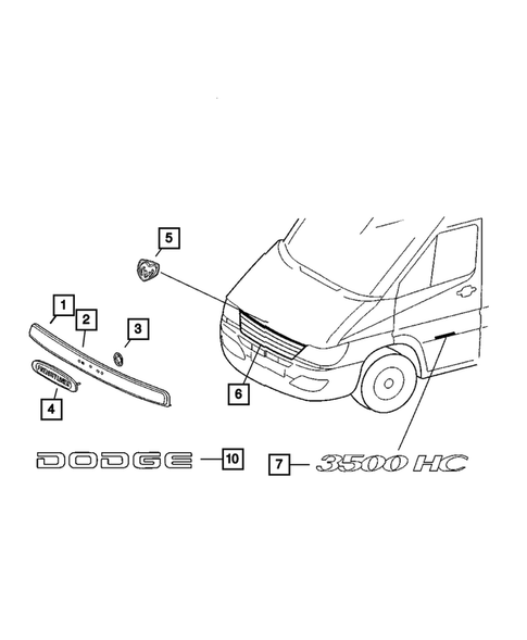 Nameplates for 2006 Dodge Sprinter 3500 #0