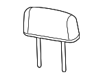 6CN031X8AB - Body: Headrest for Ram: 1500 Image