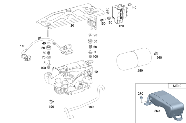 993200004 - : Compressor Unit for Mercedes-Benz: AMG GT 43, AMG GT 53, AMG GT 63, AMG GT 63 S, AMG GT 63 S E Performance, C350e, C400, C43 AMG, C450 AMG, C63 AMG, C63 AMG S, CLS450, CLS53 AMG, E300, E350, E400, E43 AMG, E450, E53 AMG, E63 AMG S, GLC300, GLC43 AMG, GLC63 AMG, GLC63 AMG S Image
