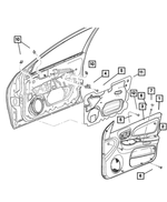 SL301DVAH - : Front Door Trim Panel, Right for Mopar Image