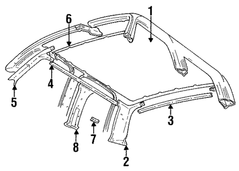 Interior Trim - Cab for 1986 Chevrolet C/K Pickup #1