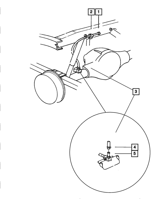 6032633AB - Rear Axle: Vent Tube Clip for Mopar Image