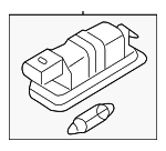 6Q0943021B - : 2008-2011 Audi R8 - License Lamp for Audi: R8 Image