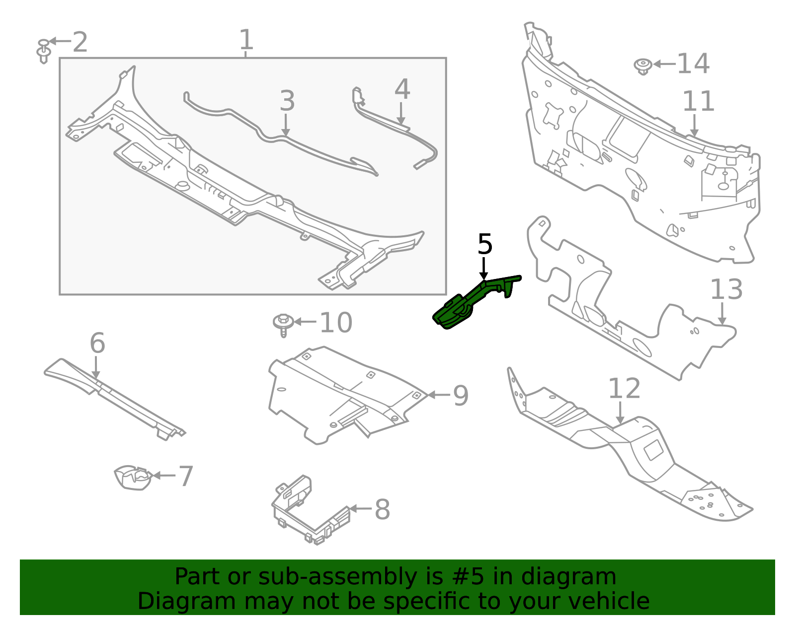 2020-2023 Land Rover Range Rover Evoque End Panel LR137525 | Land