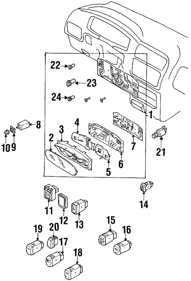 8971780460 - : Genuine Honda Instrument Panel Light Bulb, 3.4w - 8-97178-046-0 for Honda Image