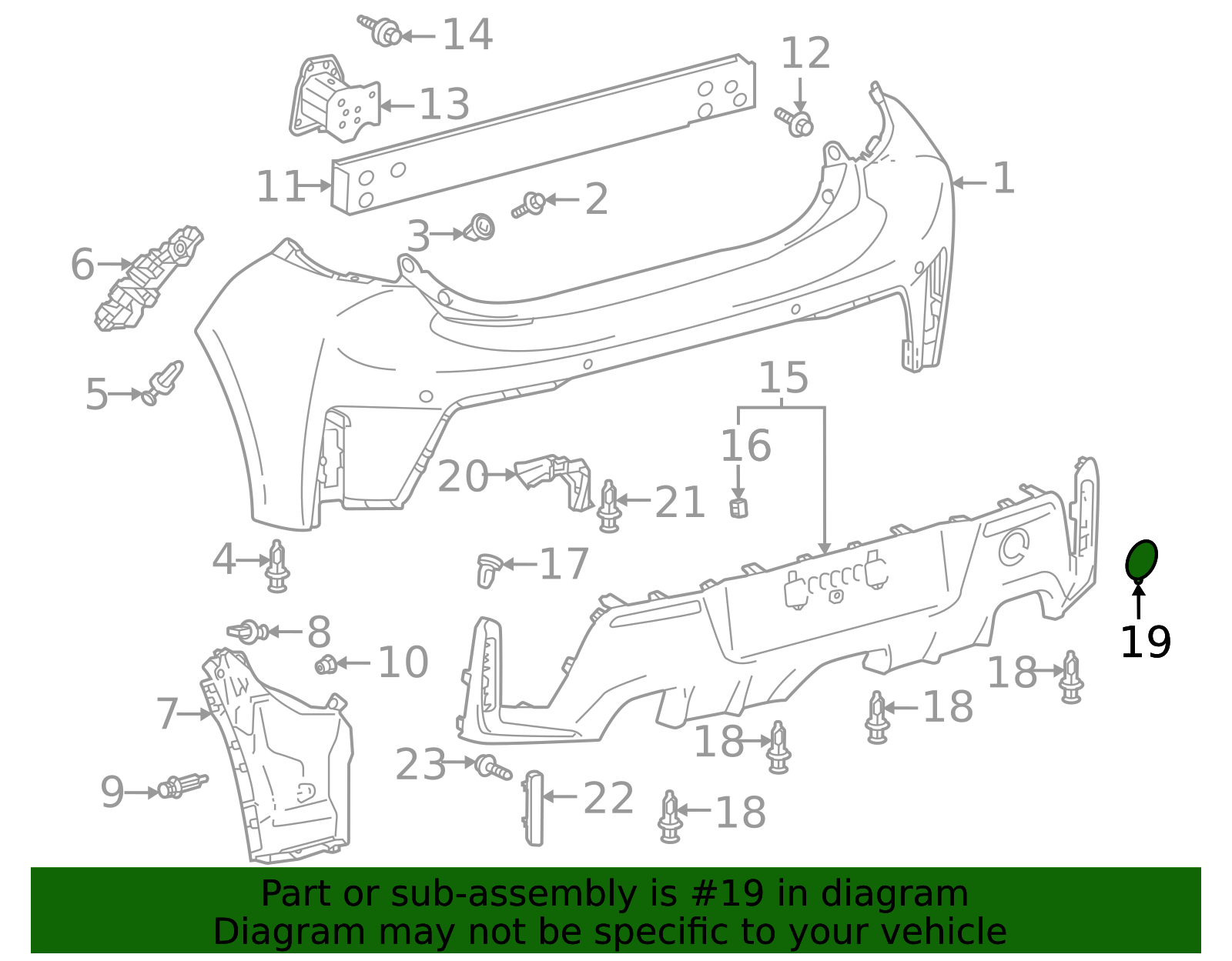 2023-2025 Toyota GR Corolla Tow Eye Cap 52162-12080 | Toyota Parts