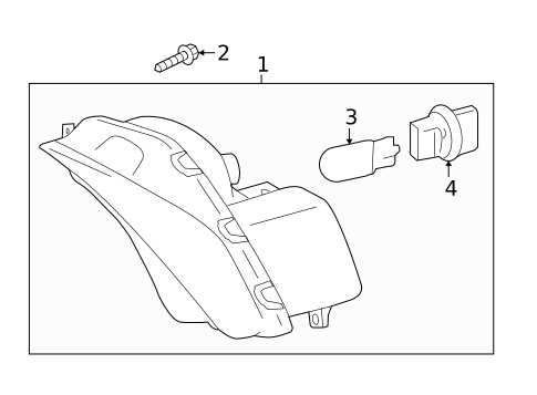Daytime Running Lamp Components for 2016 Toyota Camry #1