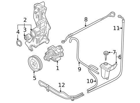 Pump & Hoses for 2004 Volkswagen Passat #0