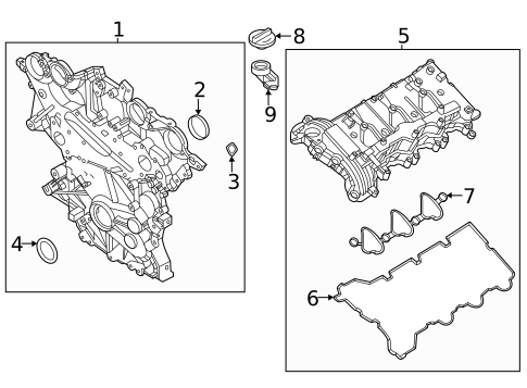 Valve & Timing Covers for 2023 Genesis GV70 #0