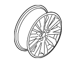 MJ7Z1007D - Suspension: Wheel, Alloy for Lincoln: Corsair Image