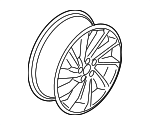 MJ7Z1007E - : Wheel Assembly for Lincoln: Corsair Image