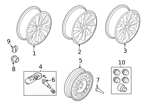 Wheels for 2021 Lincoln Corsair #2