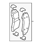 RL1Z2001A - Brakes: Brake Pads for Ford: Expedition | Lincoln: Navigator Image