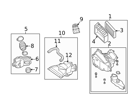 Air Intake for 2003 Nissan Maxima #0